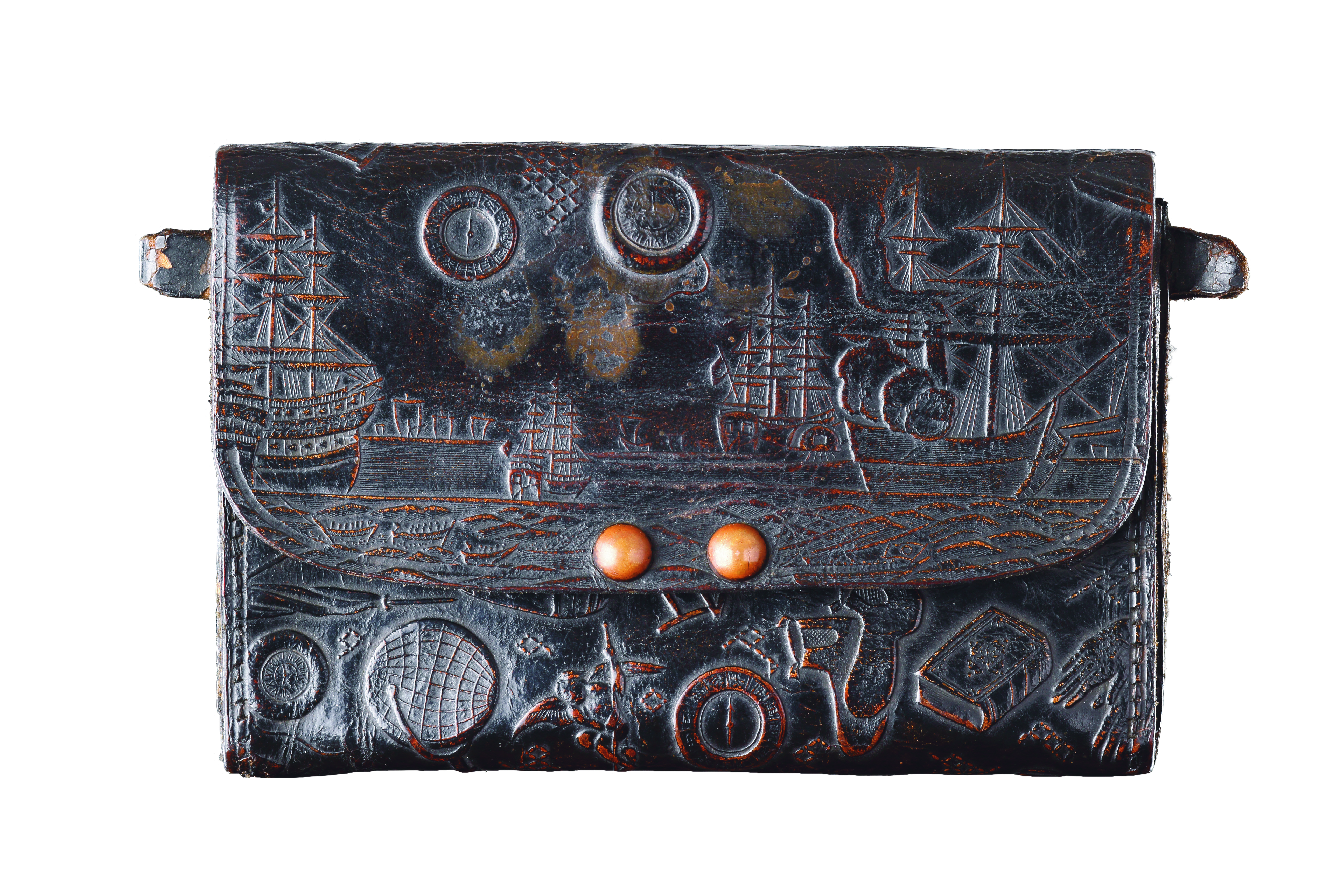 An Unusual Namban Leather Wallet 